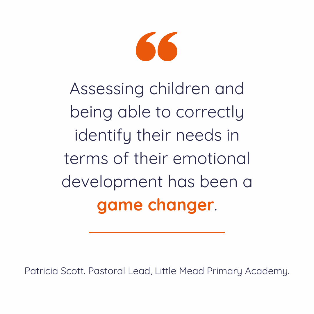 Quote from Patricia Scott, Pastoral Lead, Little Mead Primary Academy